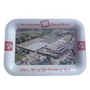 Ohio Art Home of World Famous Etch A Sketch Tray Vintage